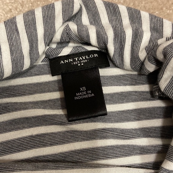 ann Taylor Striped Knot Top - Picture 2 of 2